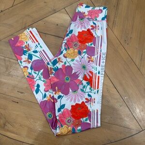 LoveShackFancy Bogner Fire and Ice Floral Leggings XS